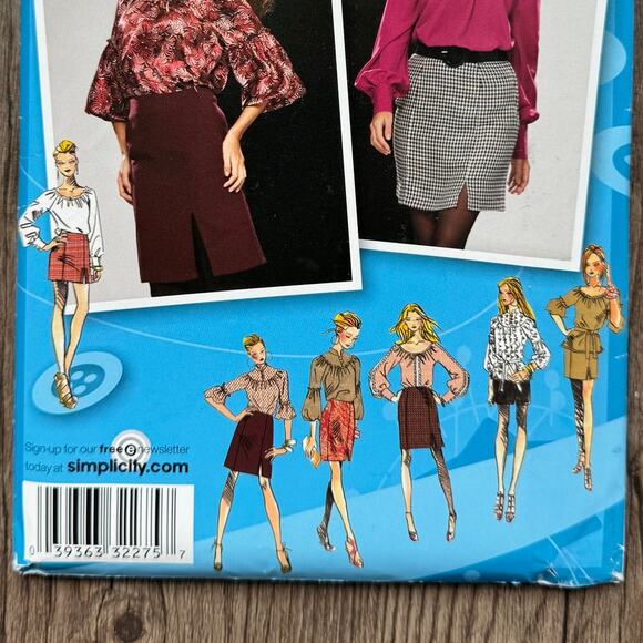 UNCUT Project Runway Simplicity 2756 Sewing Pattern Size M-2XL Womens Top Skirt - Picture 2 of 3